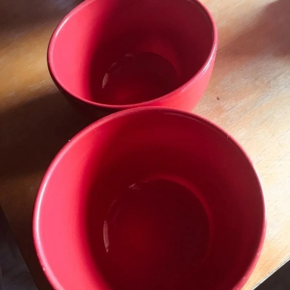 Tolani Kitchen 2red Deep Soup Bowls 2 Bowls Poshmark